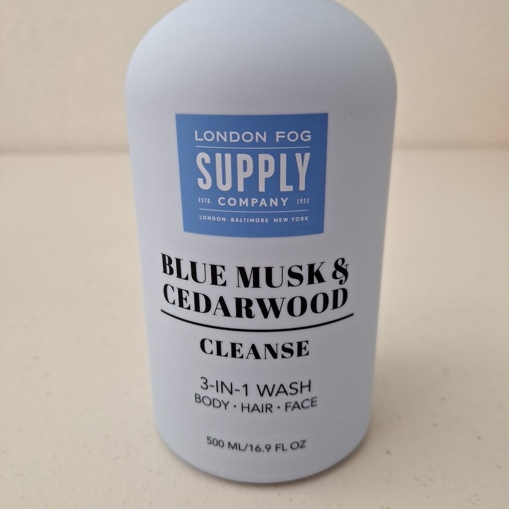 DISCONTINUED‎ London Fog Supply Co. BLUE MUSK & CEDARWOOD 3-in-1 Wash NEW - Picture 5 of 10